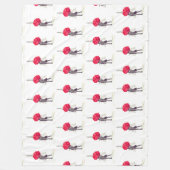 Happy Valentine's Day Boyfriend Girlfriend Modern Fleecedecke (Vorderseite)