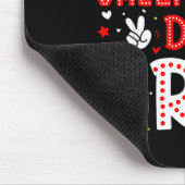 Happy Valentines Day Bruh Heart Love Valentine Boy Mousepad (Ecke)