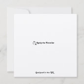 Happy Valentine's Day Bull Terrier with a Rose Karte (Rückseite)