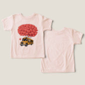 Happy Valentine's Day Bus with Owl (Design Vorderseite & Rückseite)