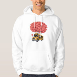 Happy Valentine's Day Bus with Owl Hoodie