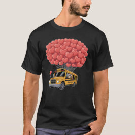 Happy Valentine's Day Bus with Owl T-Shirt