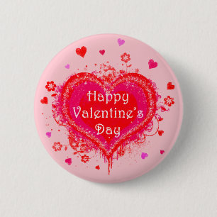 Happy Valentine's Day Button