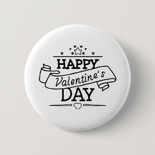 Happy Valentine's Day Button (Vorderseite)
