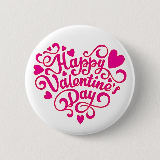 HAPPY VALENTINES DAY BUTTON (Vorderseite)