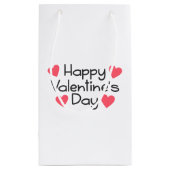 Happy Valentine's Day Calligraphy| Geschenktasche Kleine Geschenktüte (Rückseite)