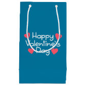 Happy Valentine's Day Calligraphy | Geschenktasche Kleine Geschenktüte (Vorderseite)