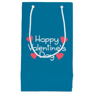 Happy Valentine's Day Calligraphy  Geschenktasche Kleine Geschenktüte