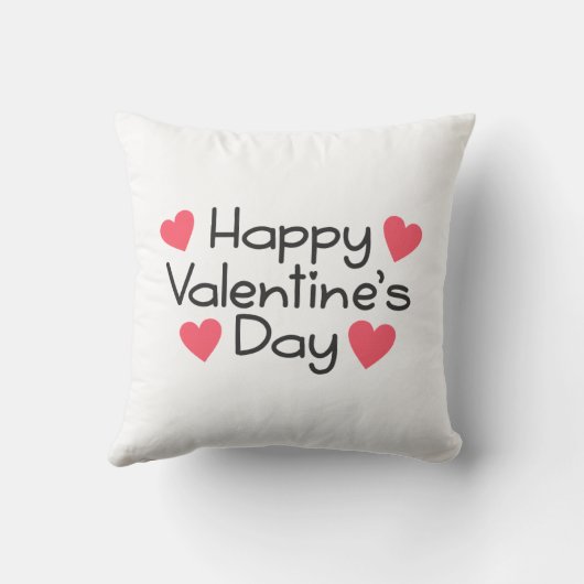 Happy Valentine's Day Calligraphy | Kissen (Rückseite)