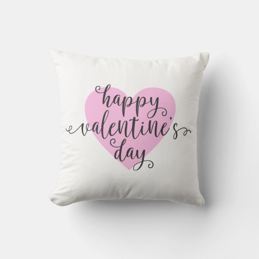 Happy Valentine's Day Calligraphy | Kissen (Vorderseite)