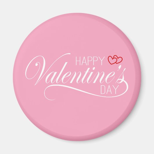 Happy Valentine's Day Calligraphy | Magnet (Vorne)