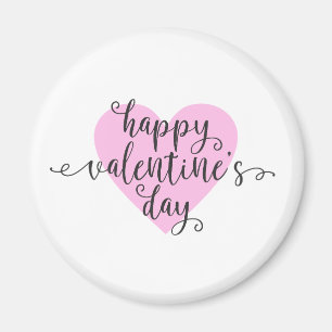 Happy Valentine's Day Calligraphy Magnet