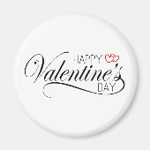 Happy Valentine's Day Calligraphy | Magnet (Vorne)