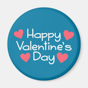 Happy Valentine's Day Calligraphy Magnet