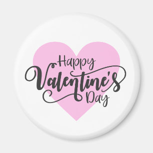 Happy Valentine's Day Calligraphy   Magnet