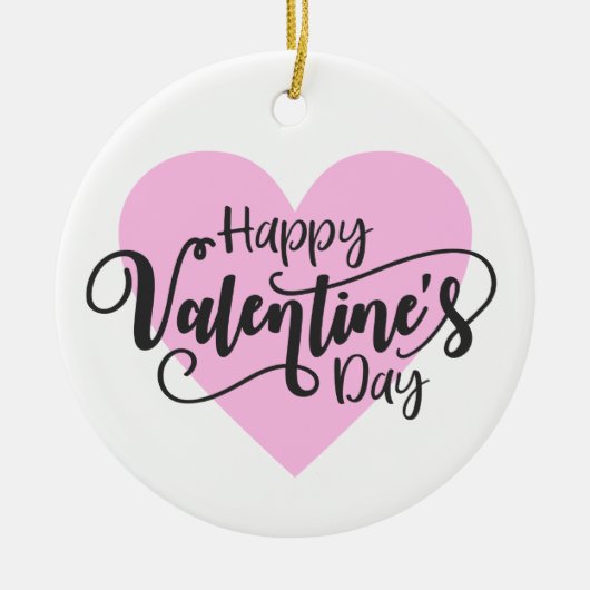 Happy Valentine's Day Calligraphy | Ornament (Vorne)