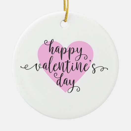 Happy Valentine's Day Calligraphy | Ornament (Vorne)