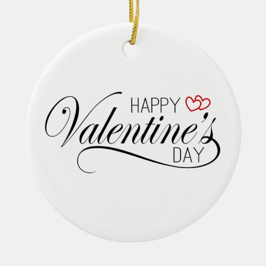 Happy Valentine's Day Calligraphy | Ornament (Vorne)