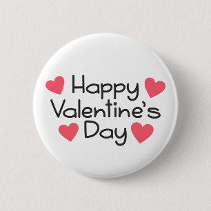 Happy Valentine's Day Calligraphy   Schaltfläche B Button