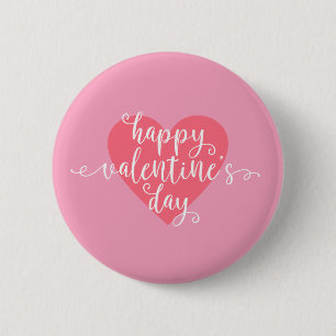 Happy Valentine's Day Calligraphy   Schaltfläche B Button