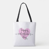 Happy Valentine's Day Calligraphy | Tasche (Rückseite)