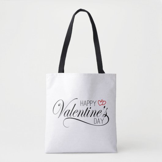 Happy Valentine's Day Calligraphy | Tasche (Vorderseite)