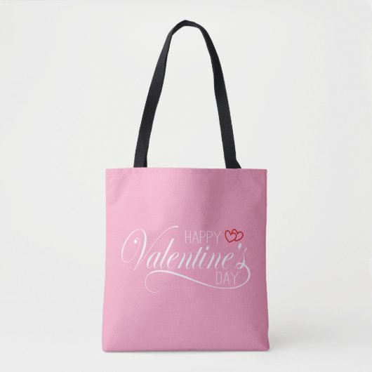 Happy Valentine's Day Calligraphy | Tasche (Vorderseite)