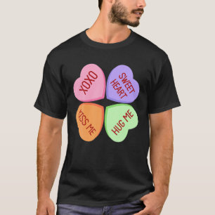Happy Valentines Day Candy Conversation Hört T-Shirt