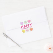 Happy Valentine's Day Candy Heart Heart Stickers (Umschlag)