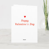 Happy Valentine's Day Card Couple Liebe - Malerei Karte (Rückseite)