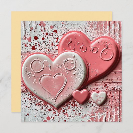 Happy Valentine's Day Card Feiertagskarte (Vorne/Hinten)