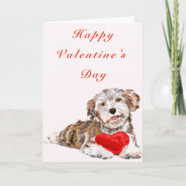 Happy Valentine's Day Card Haustiere mit Herzgesch Karte