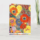 Happy Valentines Day Card mit Herz und Blume Karte (Rückseite)