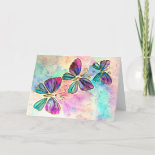 Happy Valentine's Day Card mit Schmetterlingen Karte