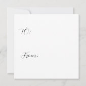 Happy Valentine's Day card Rooster Chicken  Mitteilungskarte (Rückseite)