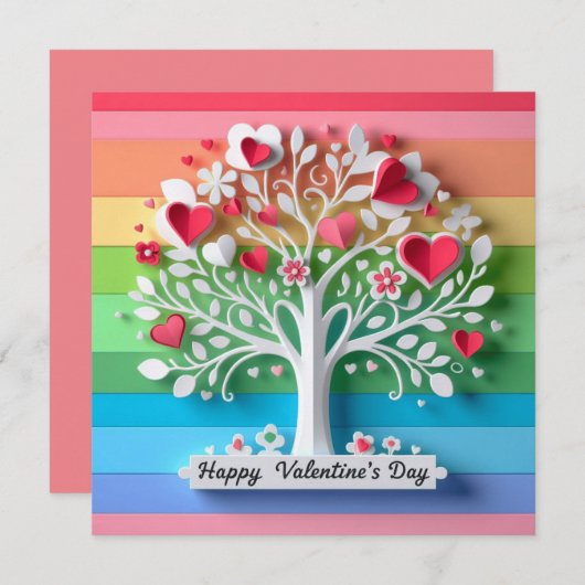 Happy valentine's day cards (Vorne/Hinten)