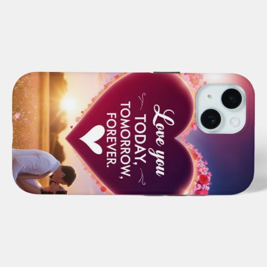 Happy Valentine's Day Case-Mate iPhone Hülle (Rückseite (Horizontal))