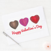 Happy Valentine's Day Chocolate Hearts Sticker (Umschlag)