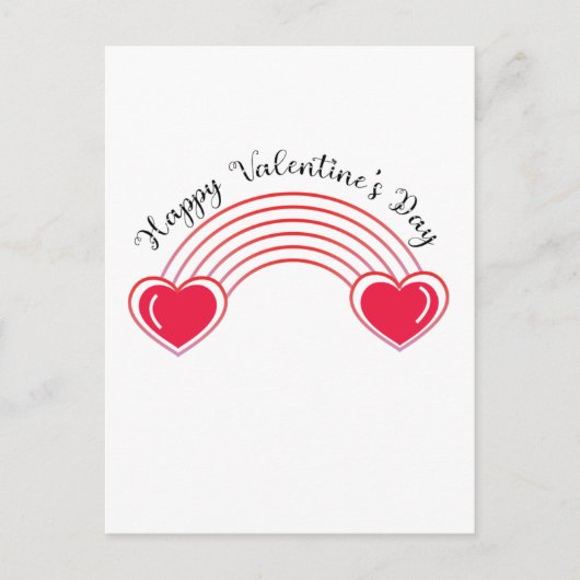 Happy Valentine's Day Classic Postkarte (Vorderseite)