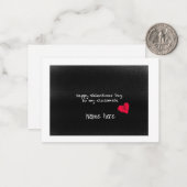 Happy Valentines Day Classmate Cool Niedlich Schwa Mitteilungskarte (Vorderseite/Rückseite Beispiel)