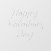 Happy Valentine's Day Cling Fensteraufkleber (Blatt)