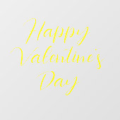 Happy Valentine's Day Cling Fensteraufkleber (Blatt)