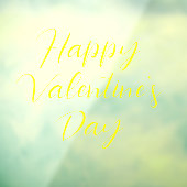 Happy Valentine's Day Cling Fensteraufkleber (Blatt 3)