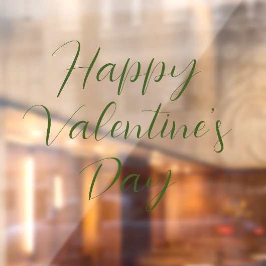 Happy Valentine's Day Cling Fensteraufkleber (Blatt 2)