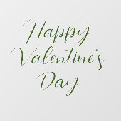 Happy Valentine's Day Cling Fensteraufkleber (Blatt)