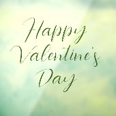 Happy Valentine's Day Cling Fensteraufkleber (Blatt 3)