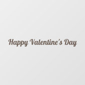 Happy Valentine's Day Cling Fensteraufkleber (Blatt)