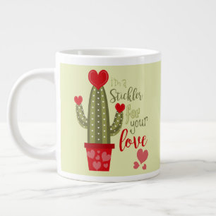 Happy Valentines Day Coffee Tasse Cactus Hearts 20