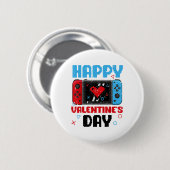 Happy Valentines Day Controller Video Game Heart B Button (Vorne & Hinten)
