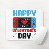 Happy Valentines Day Controller Video Game Heart B Mousepad (Mit Mouse)